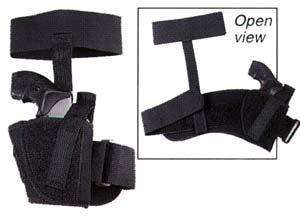 Holsters Michaels Of Oregon Co. Ready Series Uncle Mike Ankle Holster Kodra Black Size 1 LH w/Ret Strap Clam